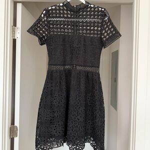 Elegant Black Lace Dress